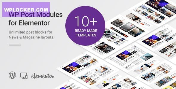 WP Post Modules for NewsPaper and Magazine Layouts (Elementor Addon) v2.2.0