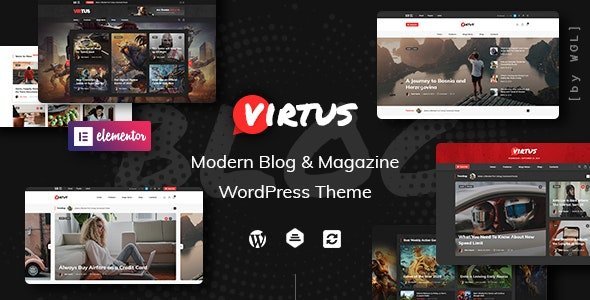 Virtus v1.2.4 – Modern Blog & Magazine WordPress Theme